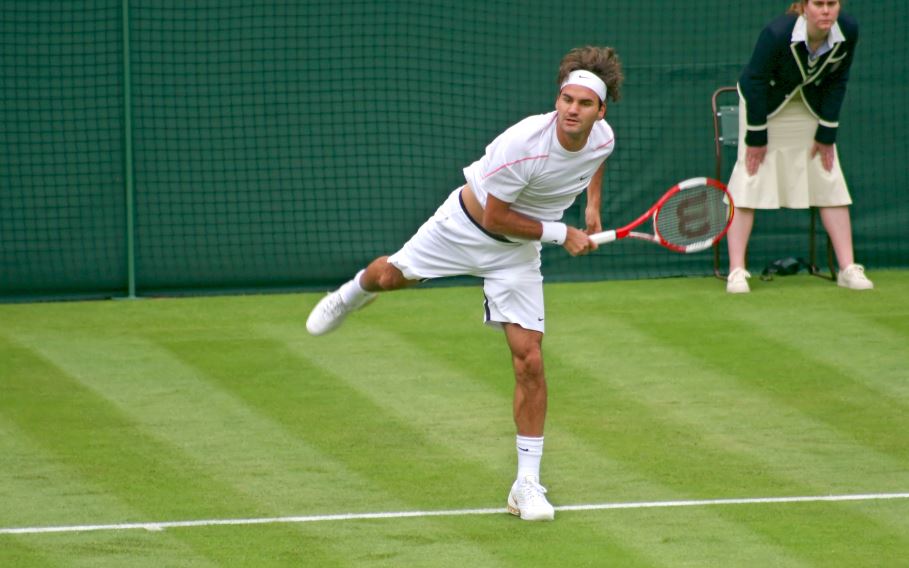 Federer es el rey del tenis sobre hierba.