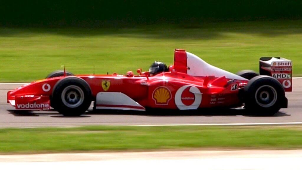 La Ferrari F2002, uno de los mejores Fórmula 1 de todos los tiempos.