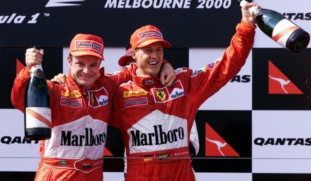 Barrichello fue el fiel escudero de Schumacher durante su época en Ferrari. 
