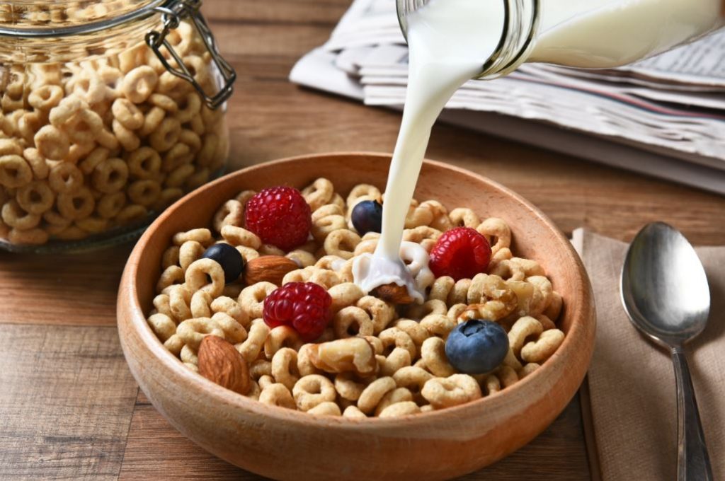 Los granos de los cereales en caja además son genéticamente modificados.