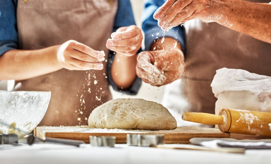 Cómo hacer pan.