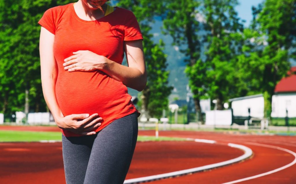 Correr durante el embarazo.