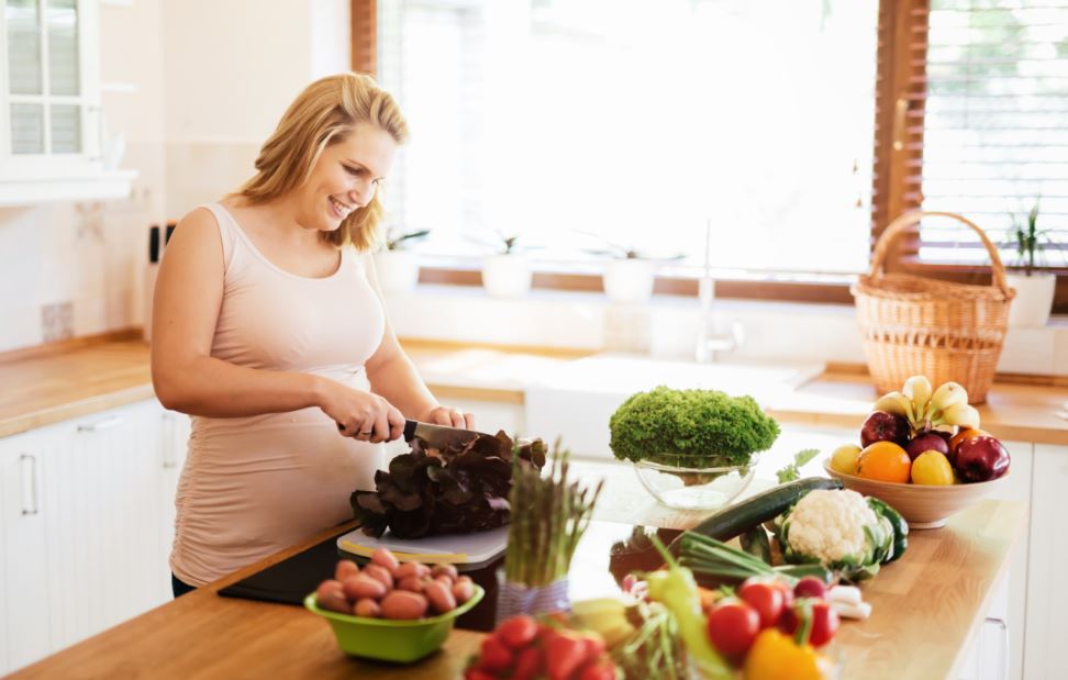 La dieta vegetariana en el embarazo.