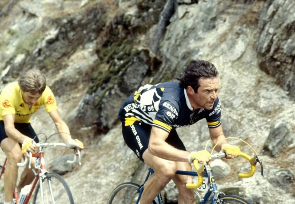 El ciclista francés Hinault es también uno de los más destacados de la historia de este deporte.
