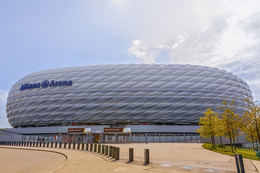 El Allianz Arena, hogar del Bayern Munich, es uno de los mejores estadios del mundo.