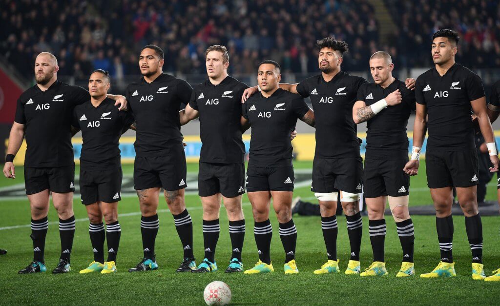Las selecciones de rugby poseen apodos, como los All Blacks.