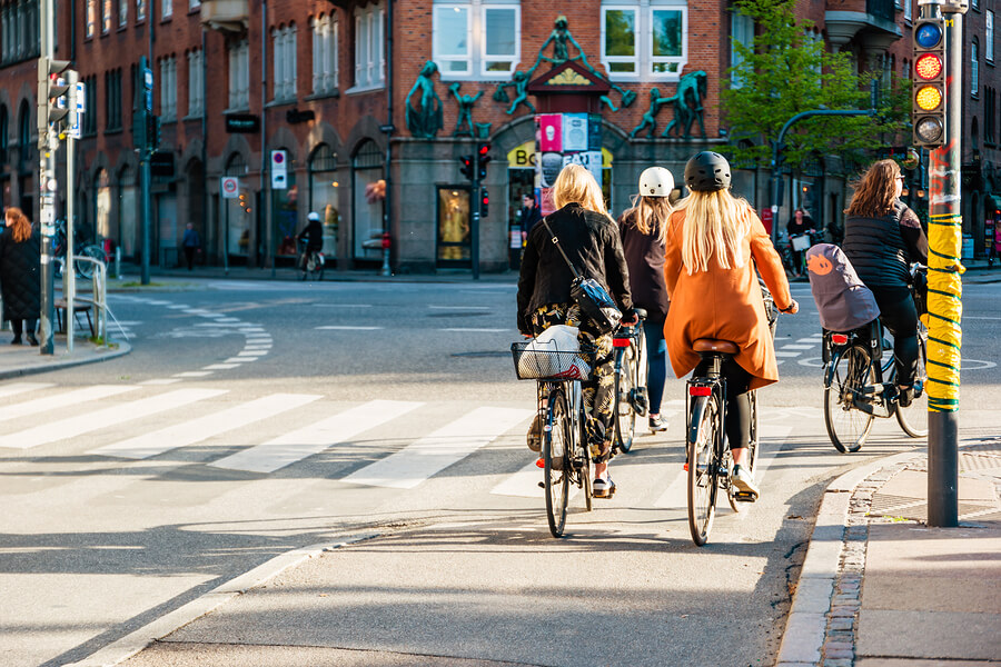 Bicicletas en las calles de Copenhague.