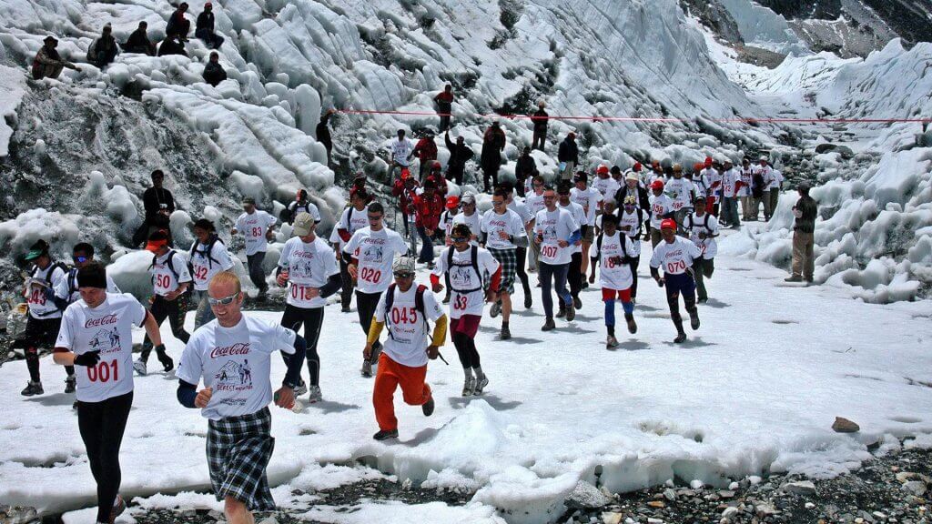 En el Everest se corre una de las maratones más exigentes del planeta.