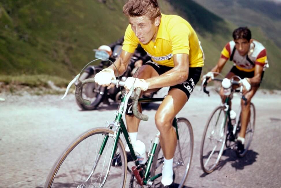 Anquetil es un ciclista recordado por haber ganado las tres grandes vueltas del ciclismo.