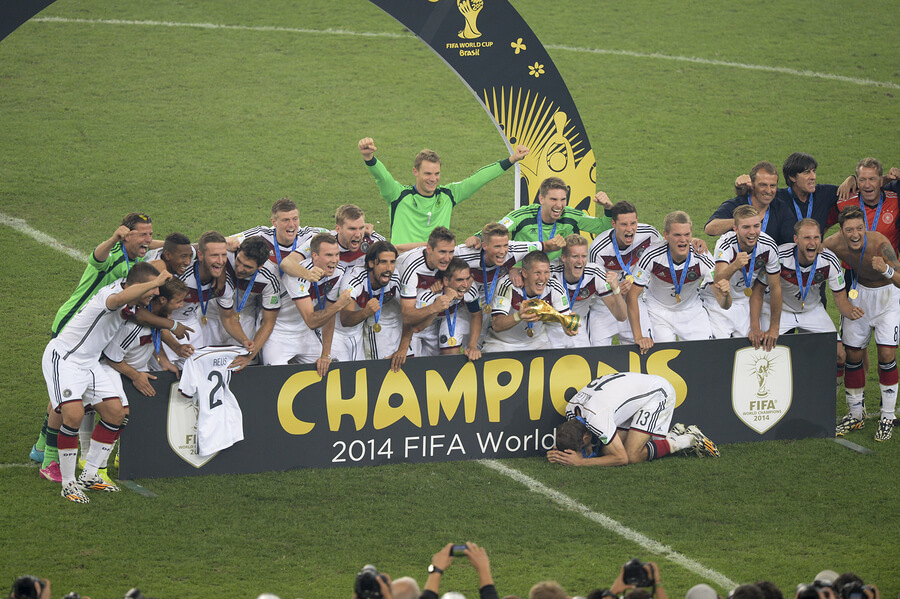 Alemania ha sido campeón del mundo en cuatro oportunidades.