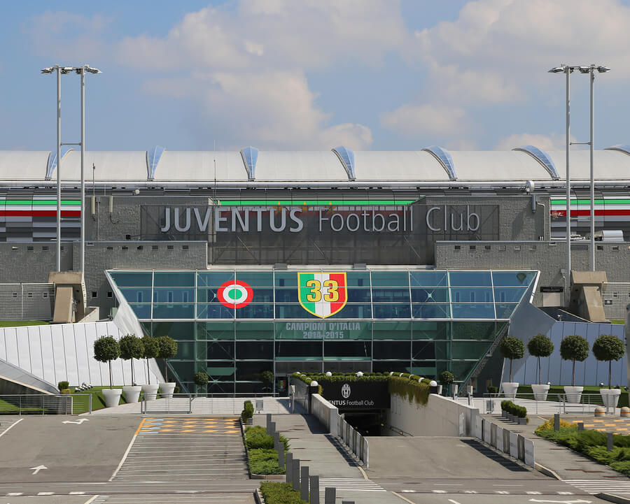 Vista exterior del nuevo estadio de la Juventus.