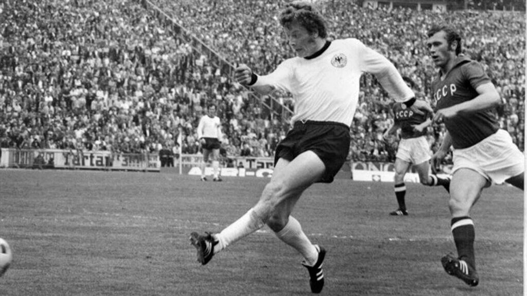 Un gol en la final de la Eurocopa 1972.