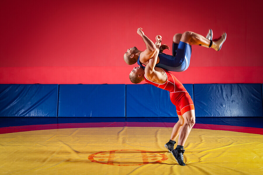 La lucha grecorromana es una disciplina olímpica de combate.