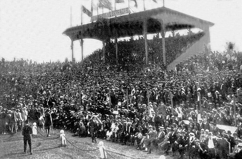 El estadio de Sportivo Barracas, de Argentina, sede del Campeonato Sudamericano de 1921.