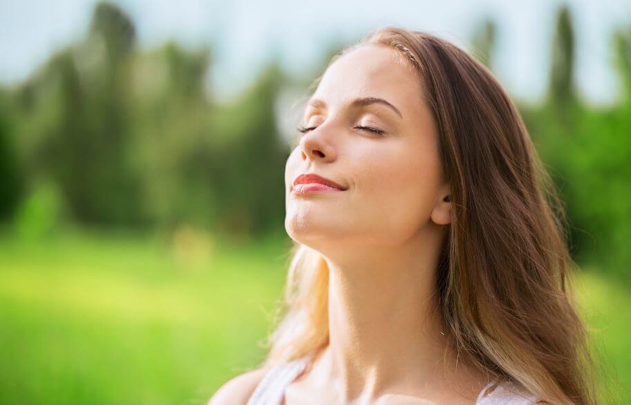 La respiración está muy relacionada con tener un pensamiento positivo.