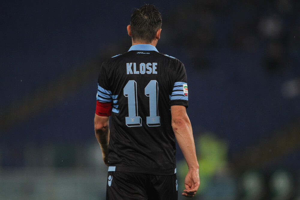 Klose durante su paso por la Lazio.