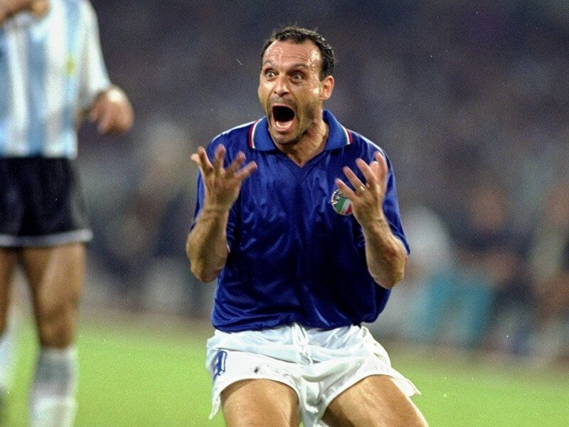 Salvatore Schillaci, goleador en Italia 1990.