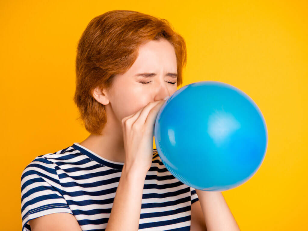 Inflar globos es un método para aumentar la capacidad pulmonar.
