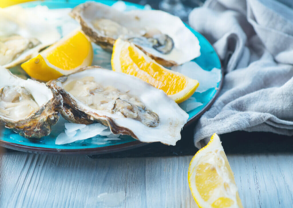 Las ostras son uno de los alimentos con más contenido de zinc.