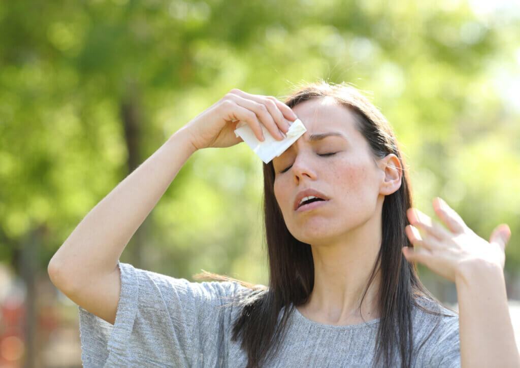 El sudor es uno de los claros signos físicos de la ansiedad.