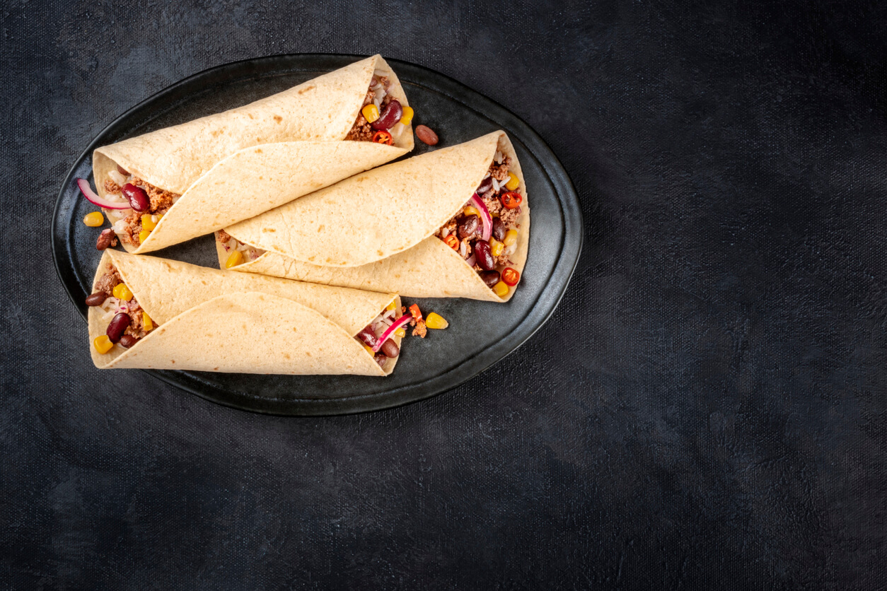 Burritos, una opción saludable de almuerzo