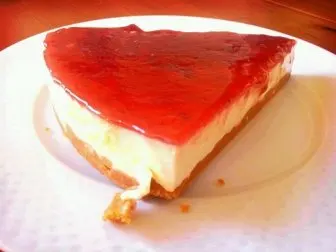 Tarta de queso Philadelphia (sin utilizar peso)