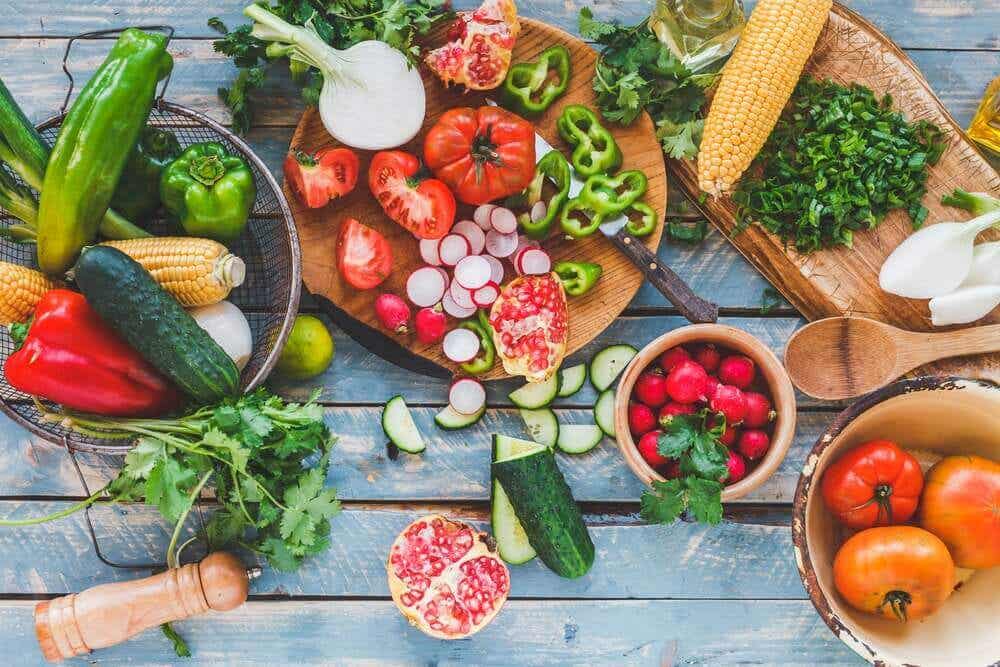 körperliches und geistiges Gleichgewicht - Obst und Gemüse