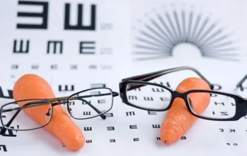 Zanahorias con gafas.