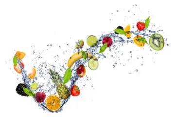 Frutas y verduras: alimentos ricos en agua