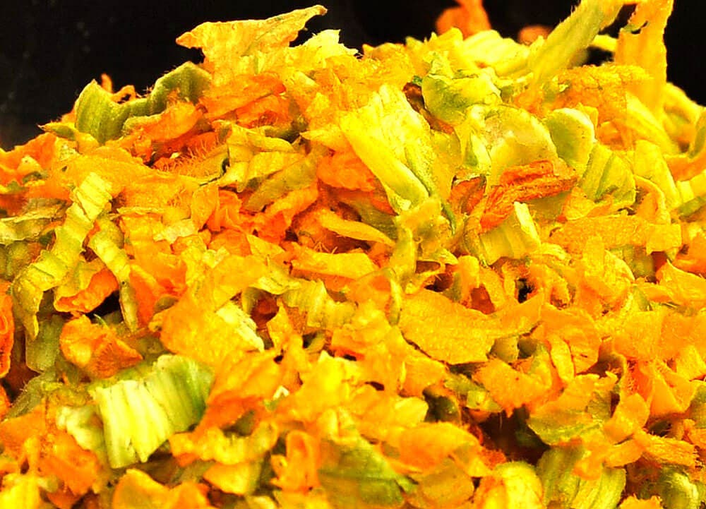Flores de calabaza cocinadas
