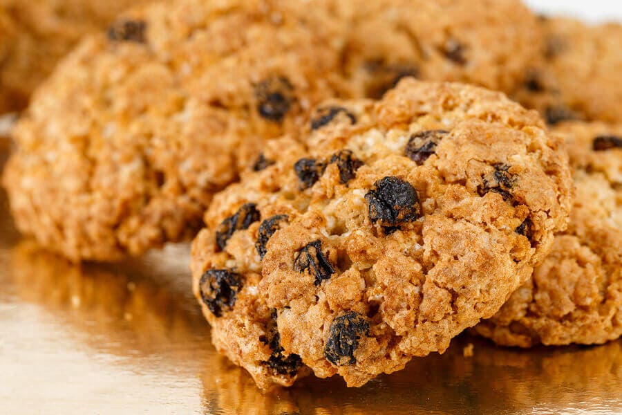 Galletas de avena y pasas
