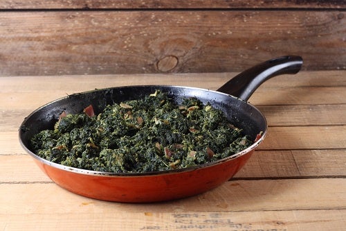 Sarten con espinacas