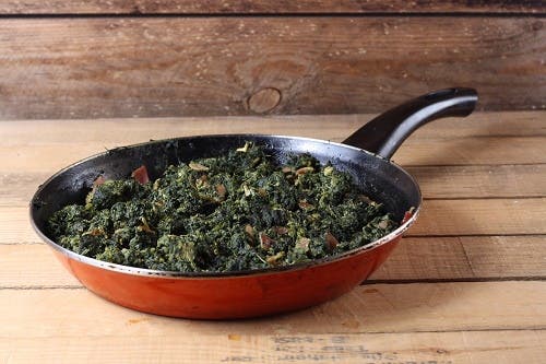 Sarten con espinacas