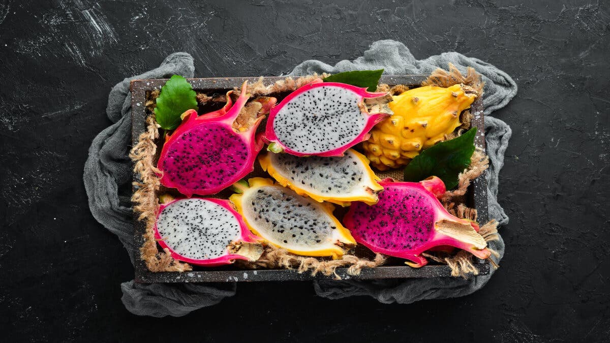 Diferentes variedades de pitahaya.