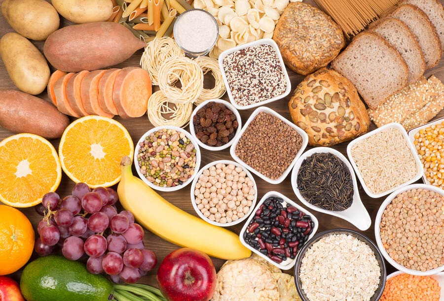 Alimentos que son ricos en carbohidratos.