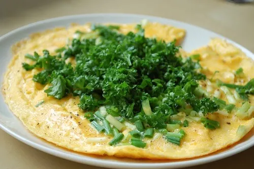 Tortilla de perejil.