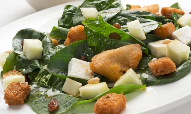 Ensalada de espinaca