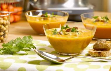 Puré de zanahorias y garbanzos