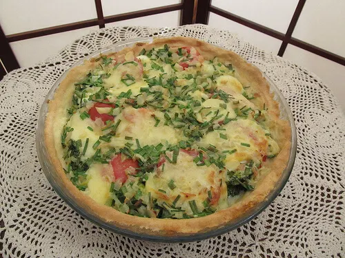 Tartas de cebolla de verdeo