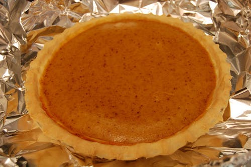 Tarta clásica de calabaza con crema de queso