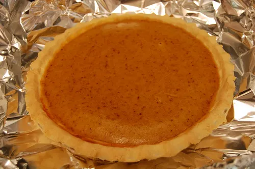 Tarta clásica de calabaza con crema de queso