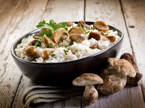risotto de setas.