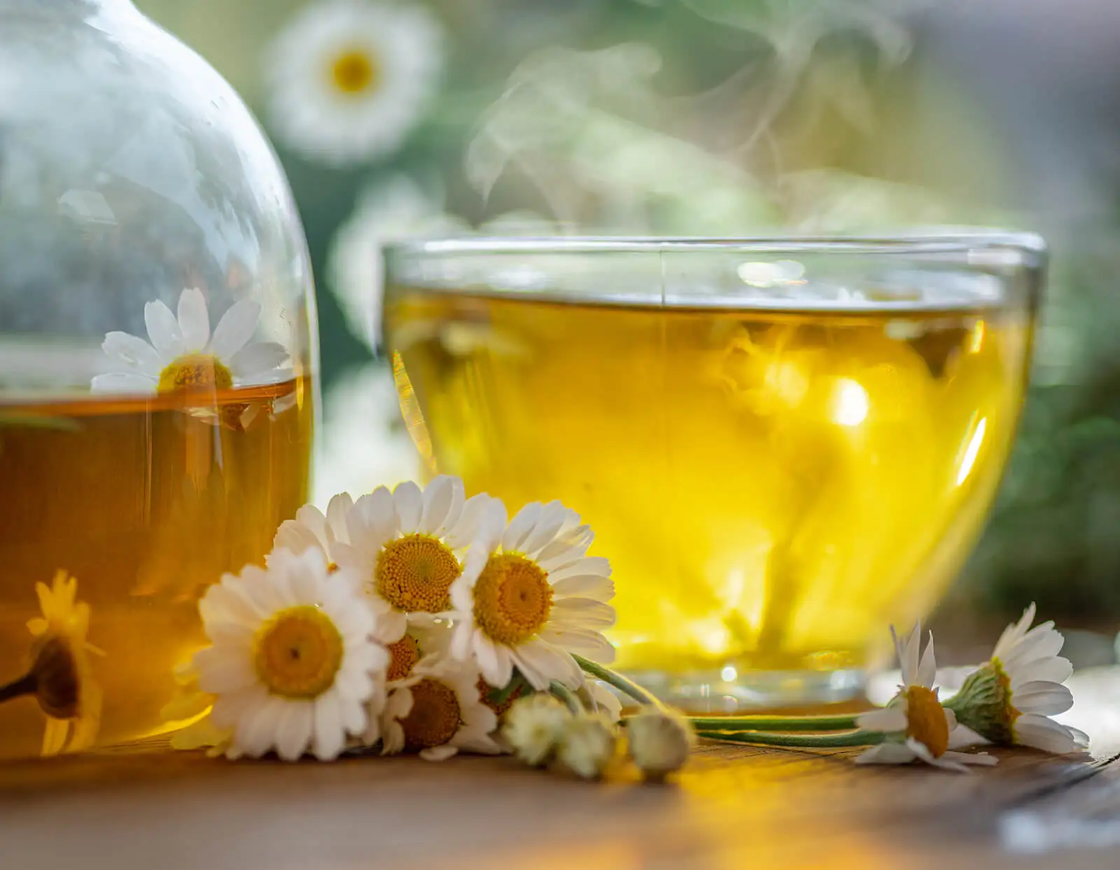 Té de manzanilla.