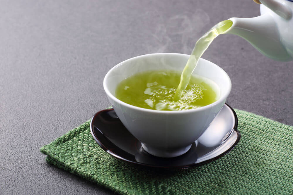 Infusión de té verde 