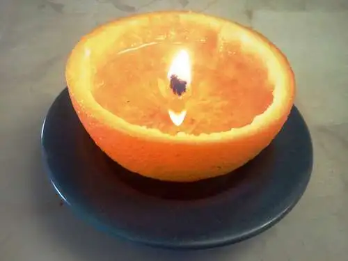 Cómo hacer velas aromáticas con cáscaras de fruta