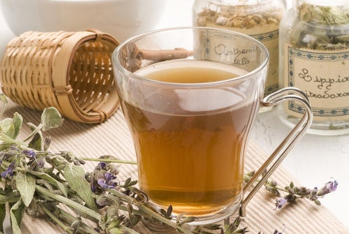 Infusión antioxidante con cáscara de naranja, bayas y mirtilo
