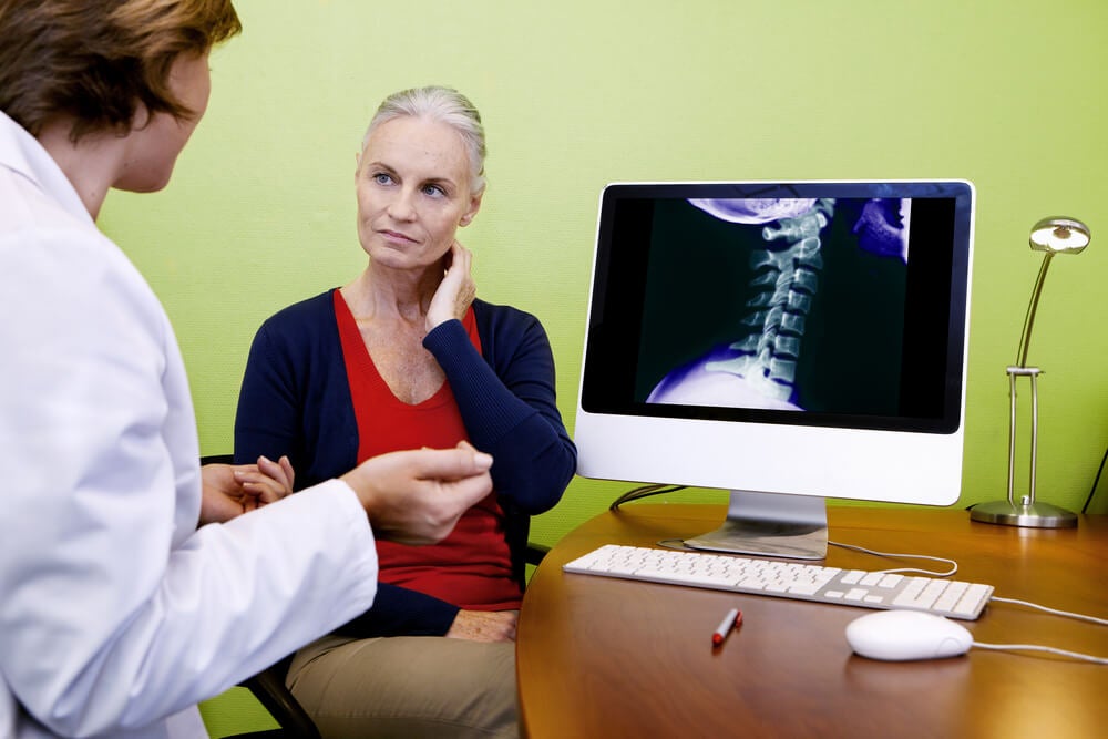 Radiographie de l'arthrose cervicale.