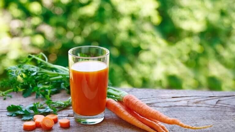 Jugo de zanahoria y jengibre