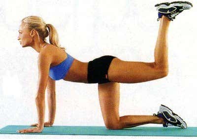 ejercicios para cintura elevación de piernas