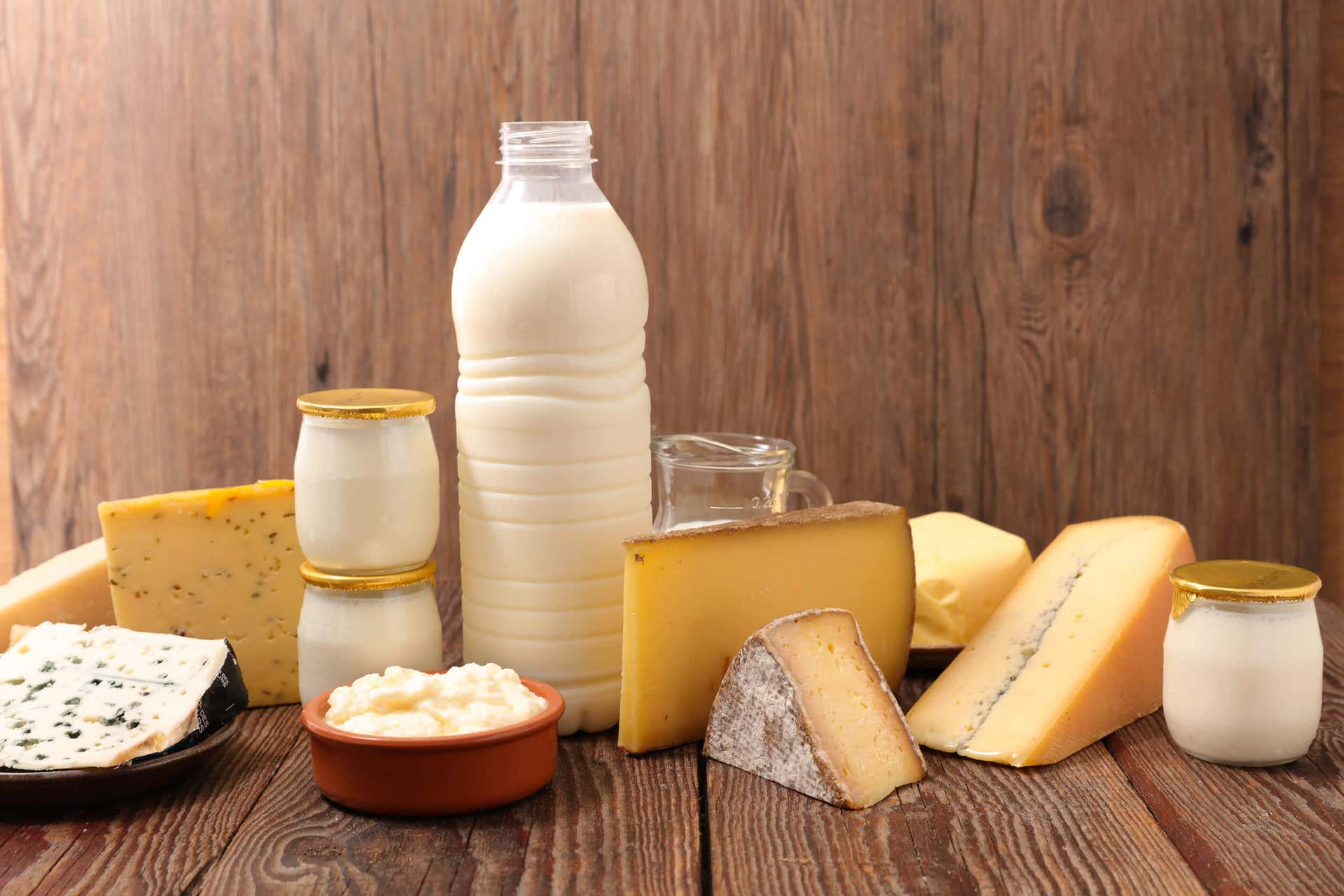 Lácteos descremados para reducir el colesterol malo.